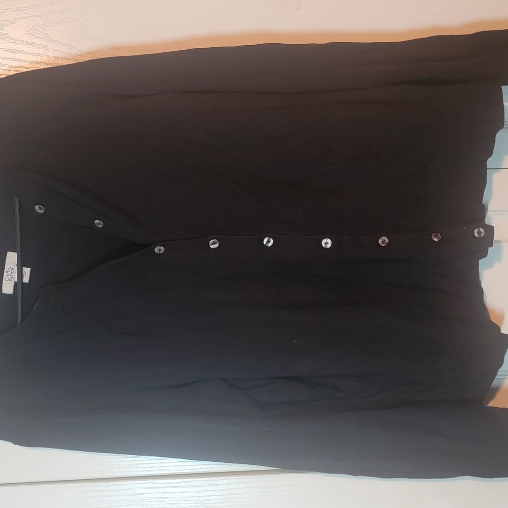 Black Button-Up Cardigan